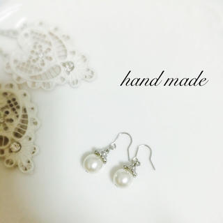 ❤︎hand made❤︎ パールピアス(ピアス)