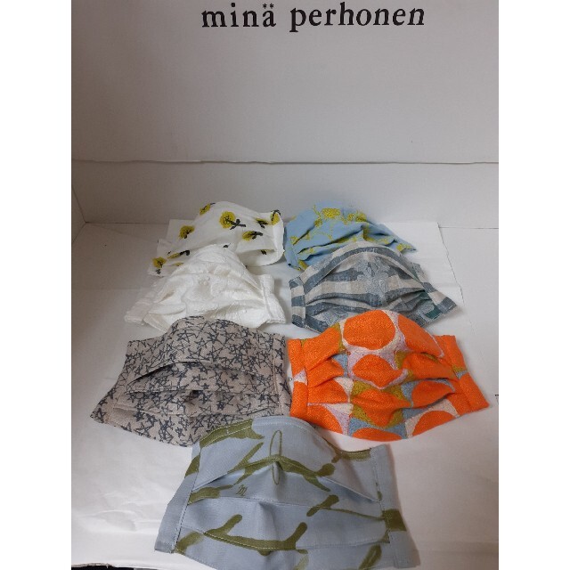 mina perhonen(ミナペルホネン)のクラムボンちゃん様専用❗ミナペルホネン　インナーマスク💓Mela ハンドメイドのファッション小物(その他)の商品写真