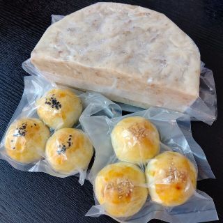 飲茶点心  胡桃紅豆酥６個と大根餅800g  送料込み  即購入歓迎(菓子/デザート)