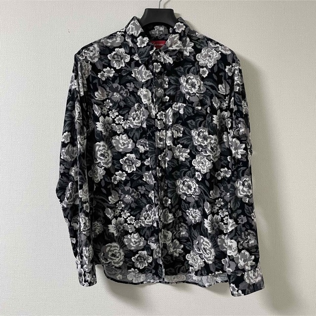 L 黒 supreme Digi Floral Corduroy Shirt | www.innoveering.net