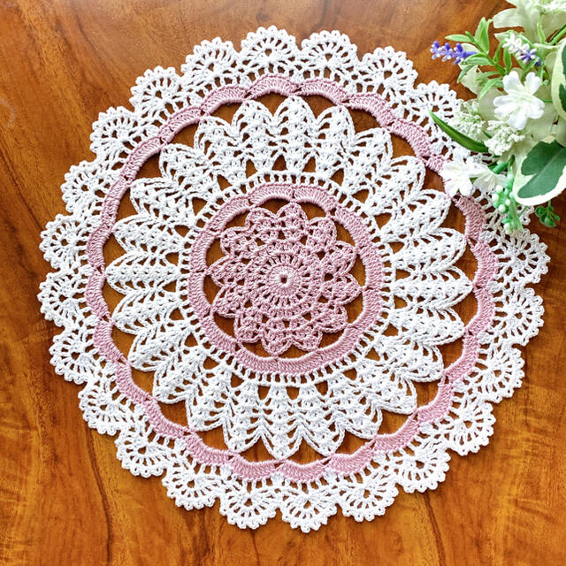 SALE/95%OFF】 レース編みドイリー❁⃘ .゜33cm thiesdistribution.com