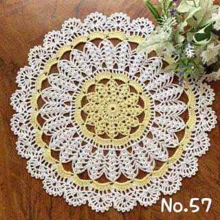 No.54 ハンドメイドのレース編みドイリーの通販 by HTK ☆プロフィール