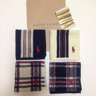 ラルフローレン(Ralph Lauren)の特価♪ラルフローレン タオルハンカチ(ハンカチ/ポケットチーフ)