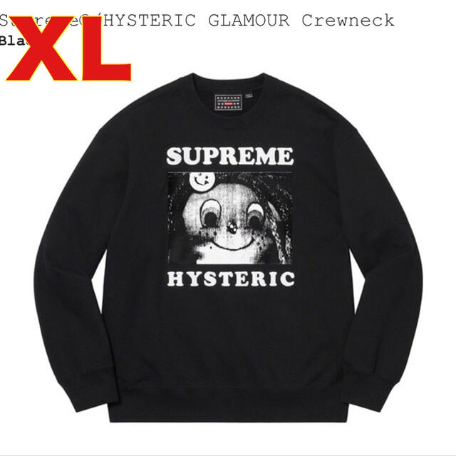 Supreme Hysteric Glamour Crewneck 黒  XL