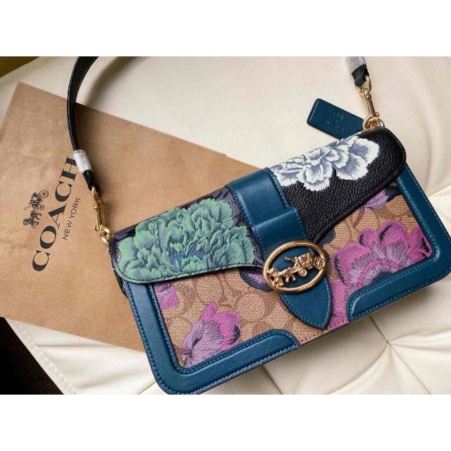 コーチ最新作♡カフェファセット♡ショルダーバッグ限定COACH