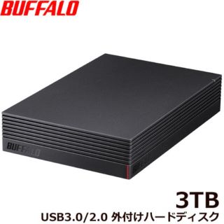 バッファロー(Buffalo)の外付けHDD BUFFALO HD-NRLD3.0U3-BA(PC周辺機器)