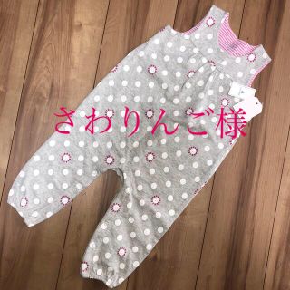 ベビーギャップ(babyGAP)の新品未使用！baby GAP カバーオール　サロペット　80 女の子(カバーオール)