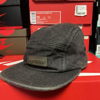 シュプリーム(Supreme)のSupreme Metal Plate Camp Cap black(キャップ)