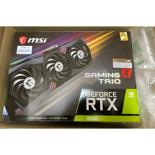 新品未開封 GeForce RTX 3080 GAMING X TRIO 10G(PCパーツ)