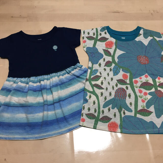 Design Tshirts Store graniph(グラニフ)のgraniph 90cmワンピース　4枚 キッズ/ベビー/マタニティのキッズ服女の子用(90cm~)(ワンピース)の商品写真