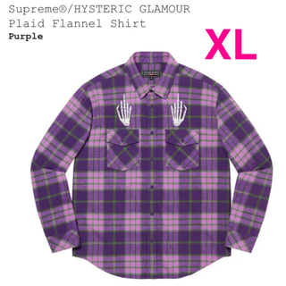 XL Supreme HYSTERIC GLAMOUR ネルシャツ パープル