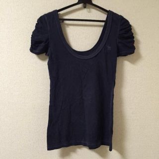 アバクロンビーアンドフィッチ(Abercrombie&Fitch)のアバクロ☆ネイビートップス(Tシャツ(半袖/袖なし))