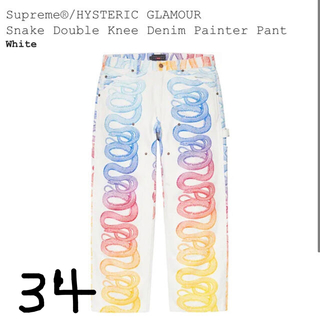 シュプリーム(Supreme)のSupreme HYSTERIC GLAMOUR Snake Pant 34(デニム/ジーンズ)