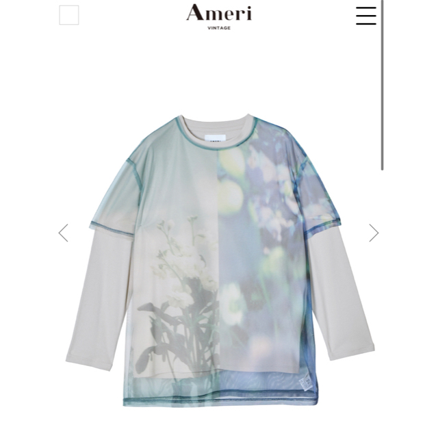 Ameri VINTAGE(アメリヴィンテージ)の【Ameri VINTAGE】SAYO NAGASE COLLAB LS TEE レディースのトップス(Tシャツ(長袖/七分))の商品写真