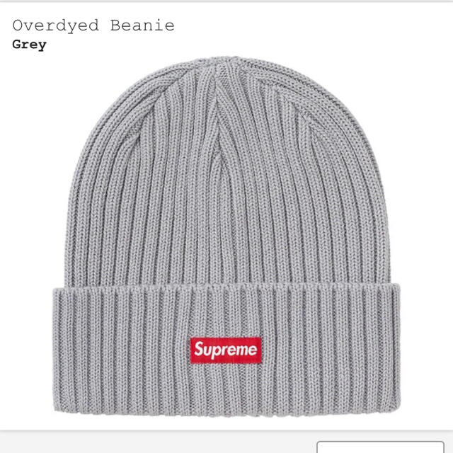 Supreme(シュプリーム)のSupreme Overdyed Beanie Grey メンズの帽子(ニット帽/ビーニー)の商品写真