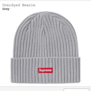 シュプリーム(Supreme)のSupreme Overdyed Beanie Grey(ニット帽/ビーニー)