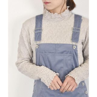 ダブルクローゼット(w closet)のw closet シワシワタートルプルオーバー 新品 グレー(カットソー(長袖/七分))