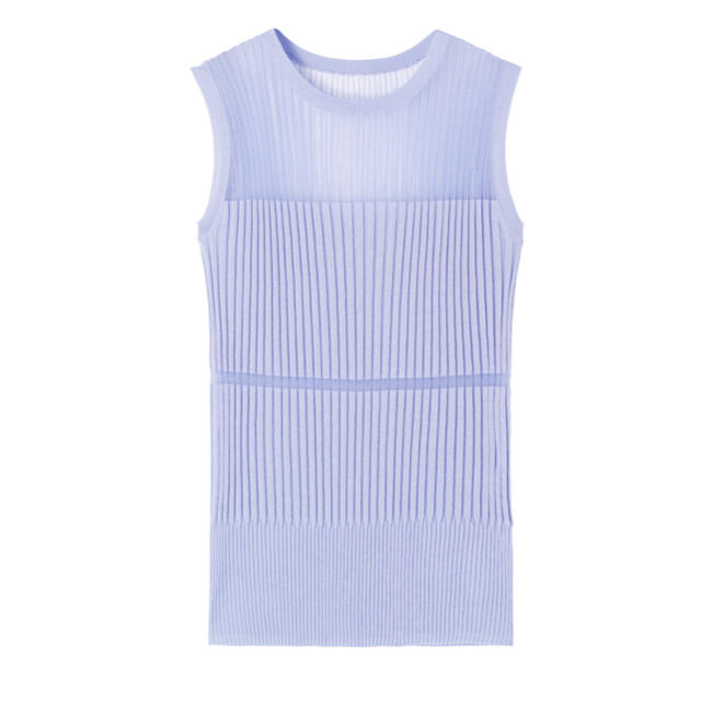 LE CIEL BLEU Transparent Sleeveless Knit