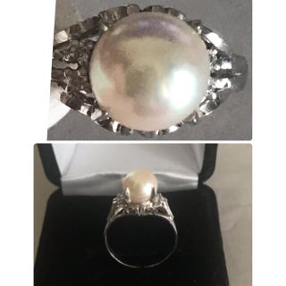 アンティーク真珠リング ⚪️7㎜ アール・デコ 優雅💍ring(リング(指輪))