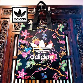 アディダス(adidas)のアディダス ファーム コラボ 花柄 アジアン トートバッグ ハンドバッグ(トートバッグ)