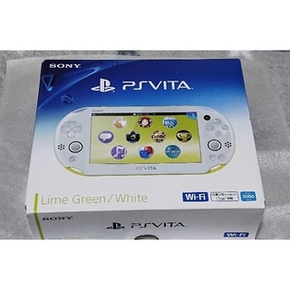 プレイステーションヴィータ(PlayStation Vita)の【美品】PS VlTA PCH-2000ライムグリーン(携帯用ゲーム機本体)