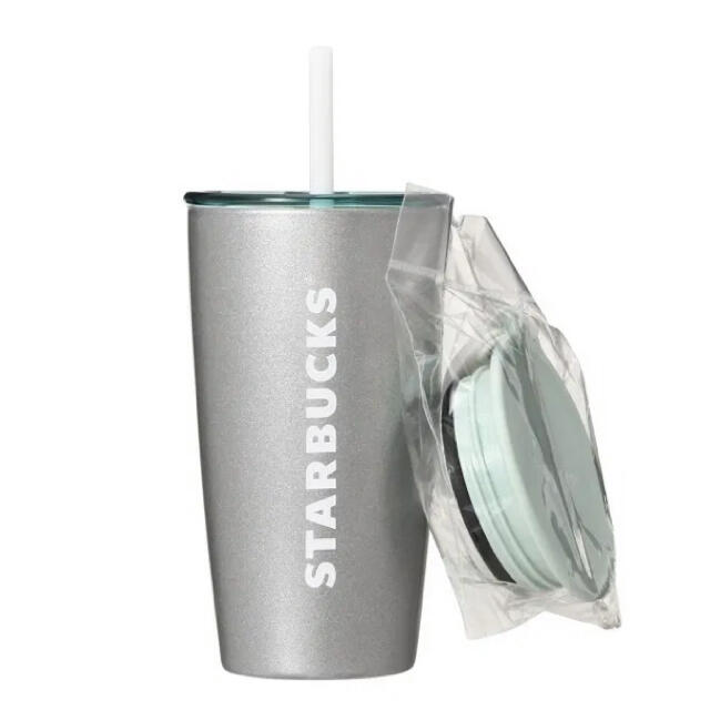 Starbucks Coffee - スターバックス ストラップカップシェイプステンレスボトル シルバー355mlの通販 by s's