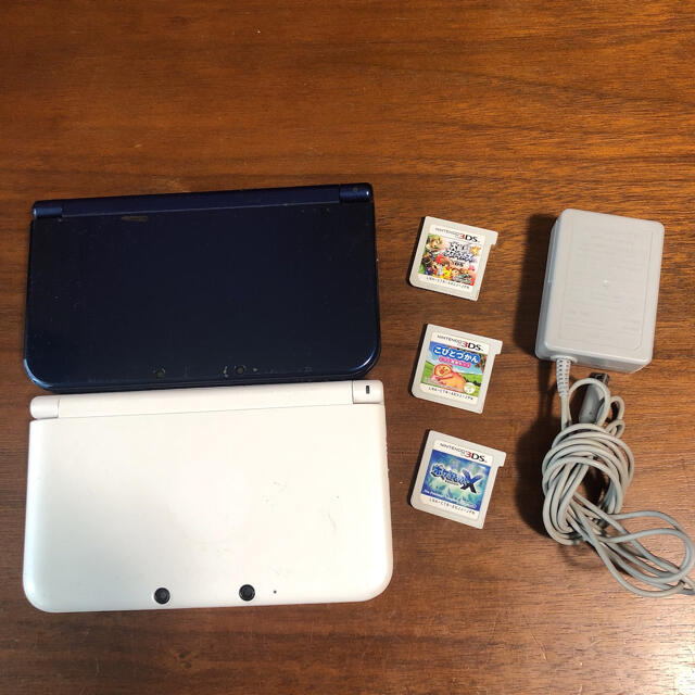 3DSLL本体と充電器ソフト　3ds