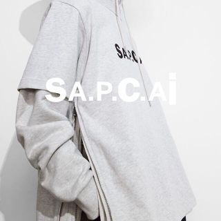 サカイ(sacai)のsacai x apc コラボTシャツ　M グレー(Tシャツ/カットソー(半袖/袖なし))