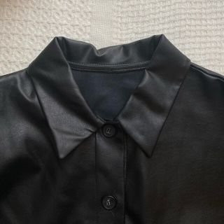 ディーホリック(dholic)のfake leather jacket(テーラードジャケット)