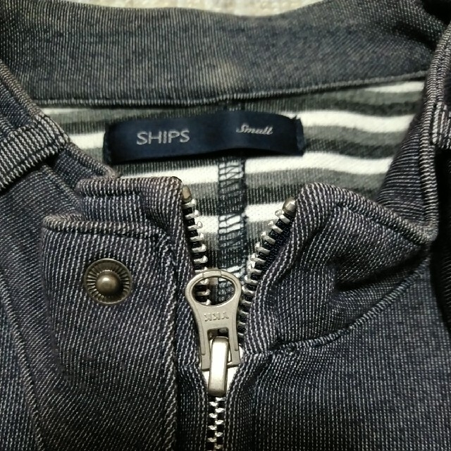 SHIPS(シップス)のシップス SHIPS ブルゾン ネイビーグレー メンズ Ｓ ダブルジップ メンズのジャケット/アウター(ブルゾン)の商品写真