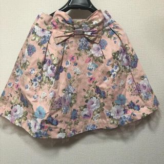 ロジータ(ROJITA)のROJITA 花柄スカート　ピンク(ミニスカート)