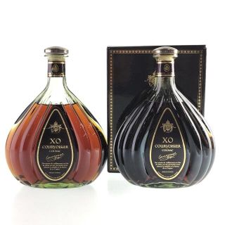 2本 クルボアジェ XO グリーンボトル コニャック 700ml(ウイスキー)