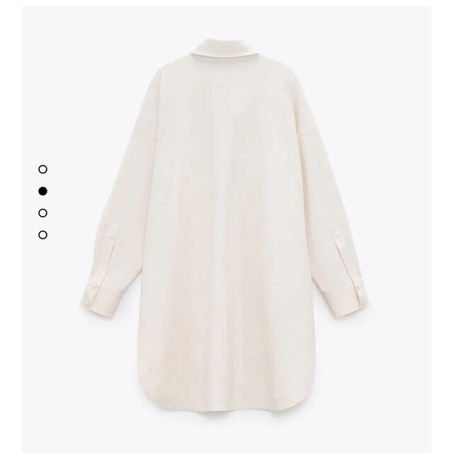 ZARA(ザラ)のポケット付きオーバーサイズシャツ レディースのトップス(シャツ/ブラウス(長袖/七分))の商品写真