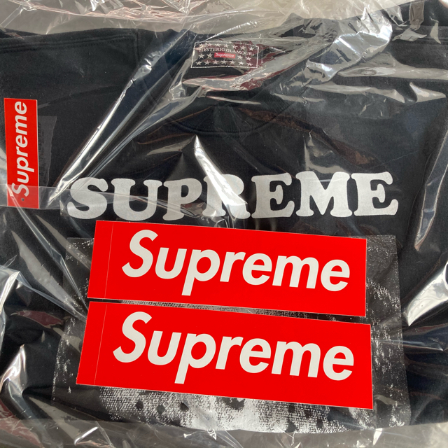 ブラックSIZESupreme®/HYSTERIC GLAMOUR Crewneck