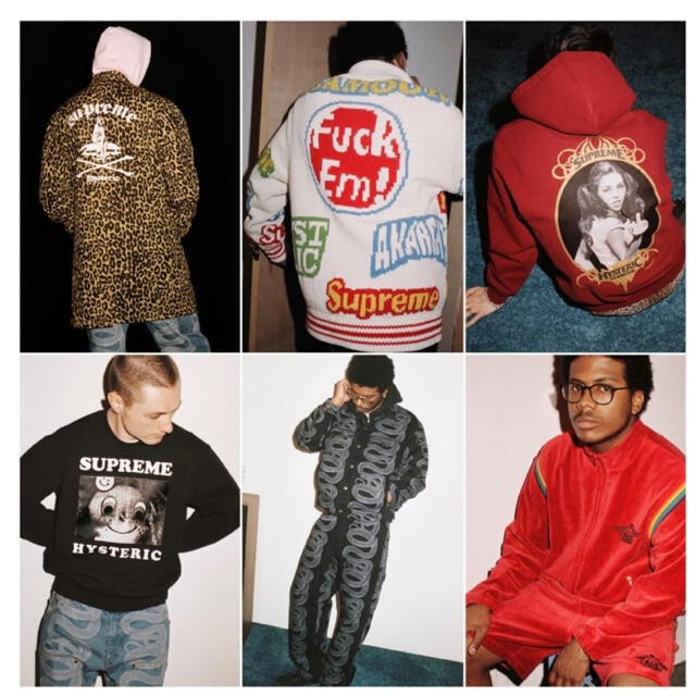 ブラックSIZESupreme®/HYSTERIC GLAMOUR Crewneck