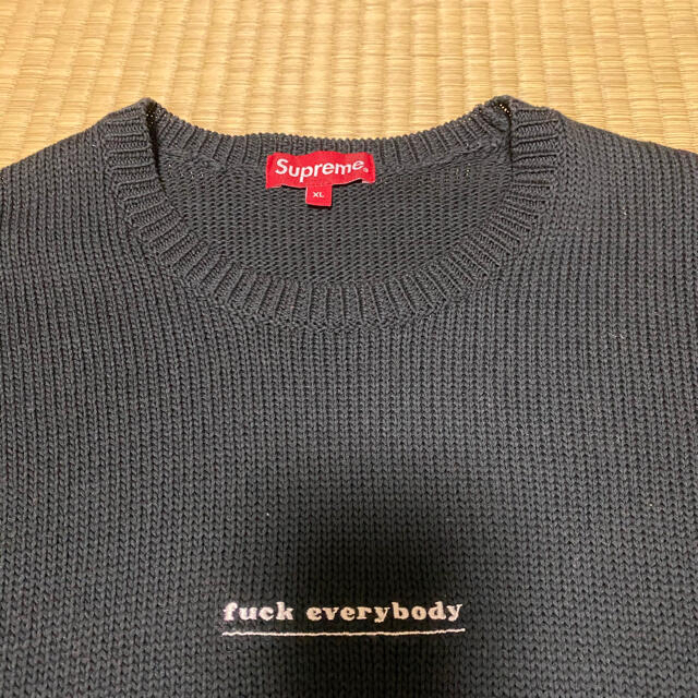 キムタク着用 Supreme Fuck Everybody Sweater - ニット/セーター