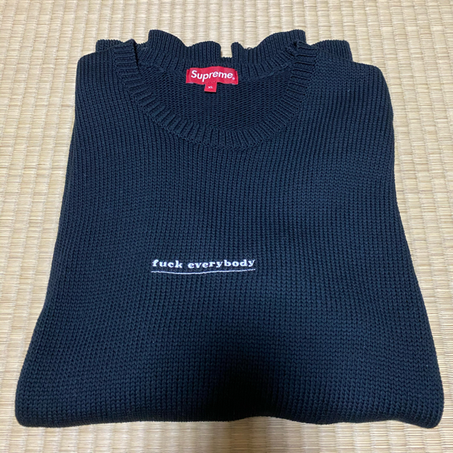 キムタク着用  supremefuck everybody sweater