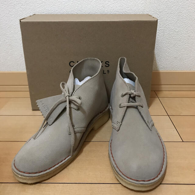新品 25300円 クラークス Clarks レザーブーツ 23.5cm 靴/シューズ 靴