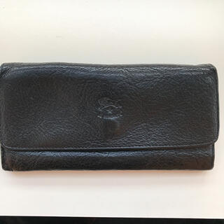 極美品 高級 イルビゾンテ 二つ折り コンパクト 財布 ミント レザー ロゴ型押
