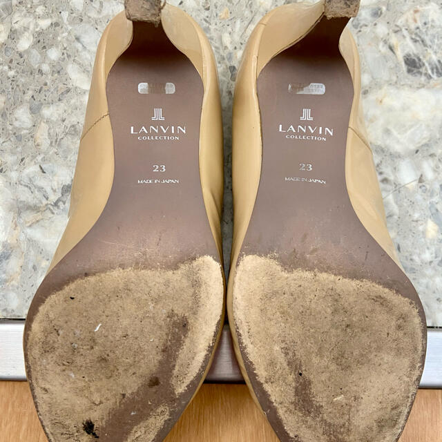 LANVIN(ランバン)のランバン　パンプス　ヒール👠23センチ💕ベージュ　きれいめ　シンプル レディースの靴/シューズ(ハイヒール/パンプス)の商品写真