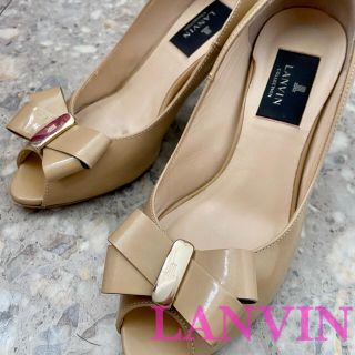 ランバン(LANVIN)のランバン　パンプス　ヒール👠23センチ💕ベージュ　きれいめ　シンプル(ハイヒール/パンプス)