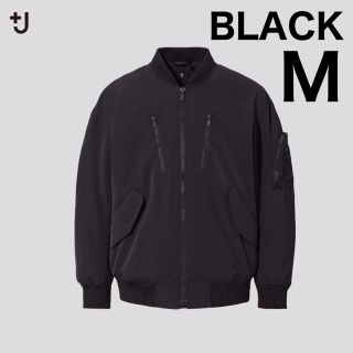 ユニクロ(UNIQLO)の【BLACK Mサイズ】ユニクロ +J オーバーサイズブルゾン(ブルゾン)