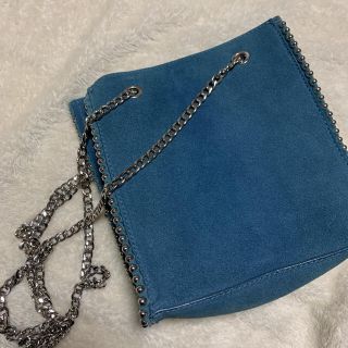 ザラ(ZARA)のZARA ショルダーバッグ　ブルー(ショルダーバッグ)