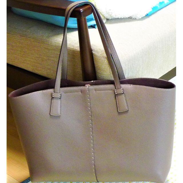 美品 レザートートバッグ MCGRAW TOTE SILVER MAPLE