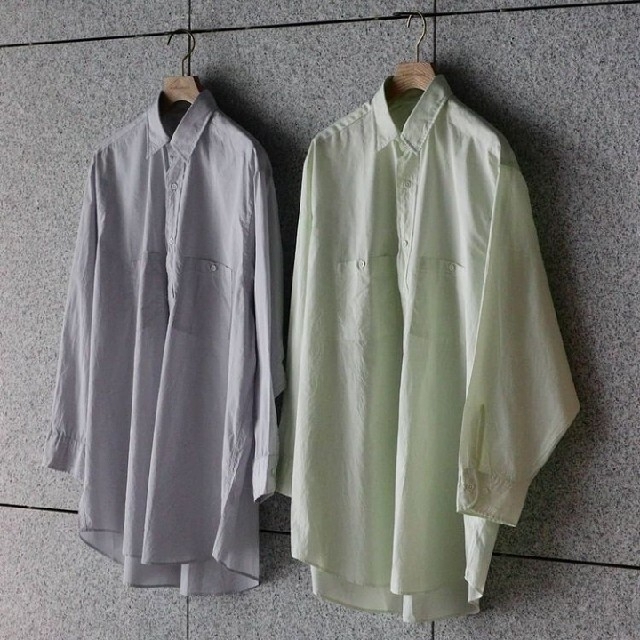 COMOLI(コモリ)の21ss HERILL Suvin Work Shirts  試着のみタグ付き メンズのトップス(シャツ)の商品写真