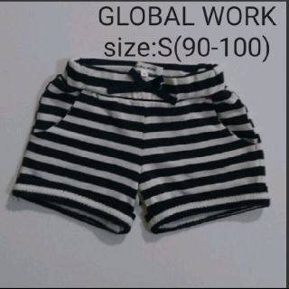 グローバルワーク(GLOBAL WORK)のGLOBAL WORK パンツ size:S(90-100) ボーダー(パンツ/スパッツ)