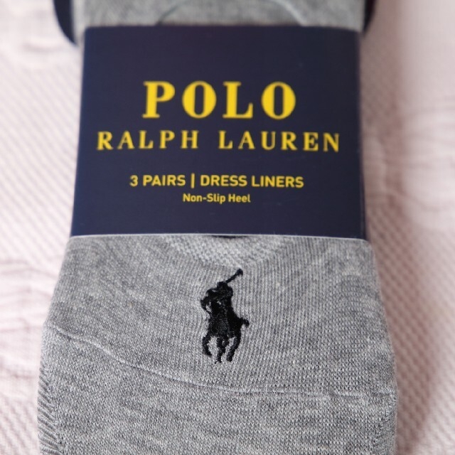 POLO RALPH LAUREN(ポロラルフローレン)の茶子さまご確認用ですPOLO フットカバー3足セット✕2セット　グレーとベージュ レディースのレッグウェア(ソックス)の商品写真