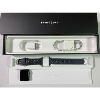 アップルウォッチ(Apple Watch)のApple Watch 3 42mm Nike+　スペースグレイアルミニウム(腕時計(デジタル))