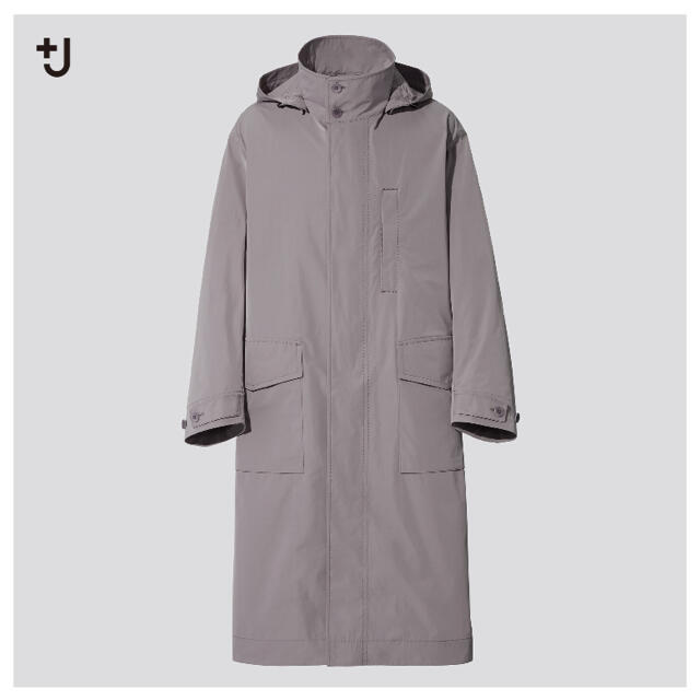 Jil Sander(ジルサンダー)のユニクロプラスJ オーバーサイズフーデッドロングコートS メンズのジャケット/アウター(ステンカラーコート)の商品写真