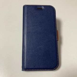 【美品】らくらくフォン me F-01L スマホケース ネイビー(Androidケース)